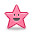 Smiley Star Pink Icon